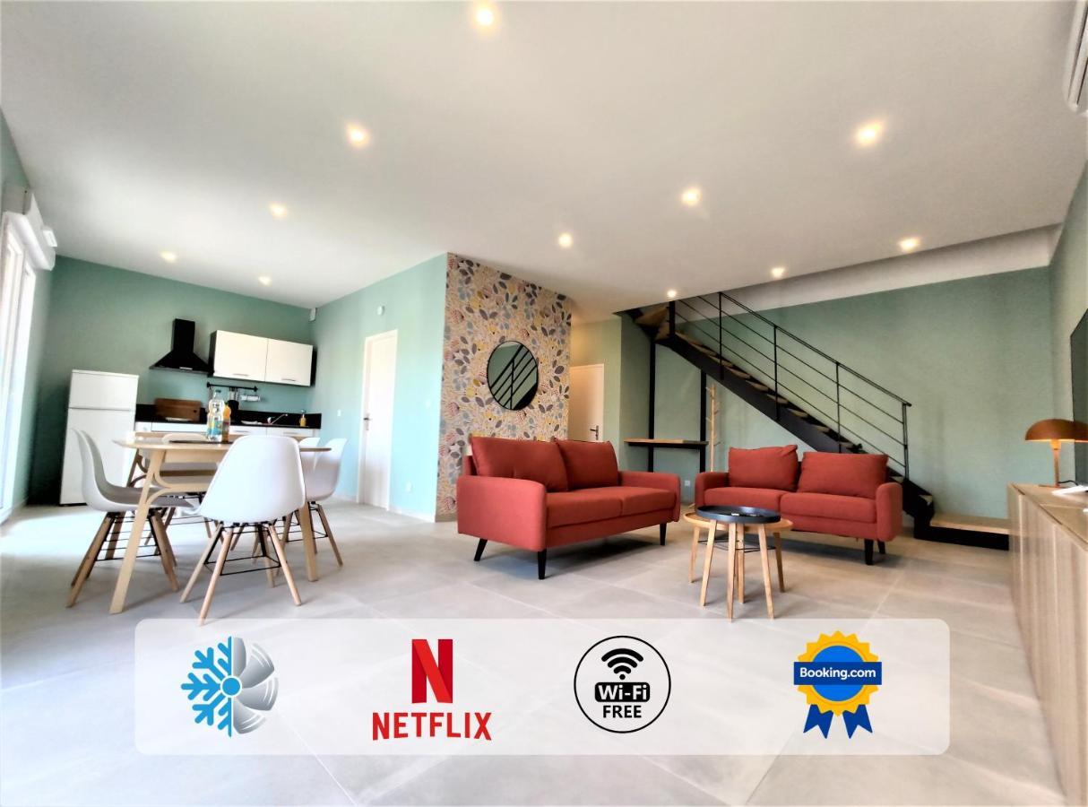 Apartamento Colormix 3 Etoiles - 95M2 Plein Centre - Ensoleille Climatise Mèze Exterior foto